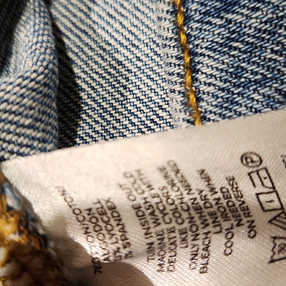 ❤️ NWOT! LOFT HIGH RISE STRAIGHT LEG  SPARKLE JEANS, RAW HEM, 16 (33) - Picture 9 of 10